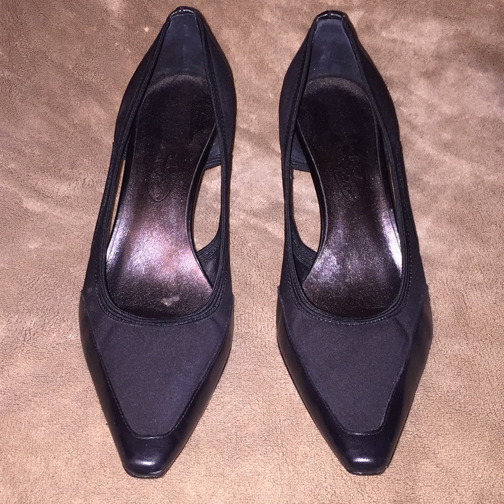 Circa Joan & David Sz 5.5M blk 2.5” pumps